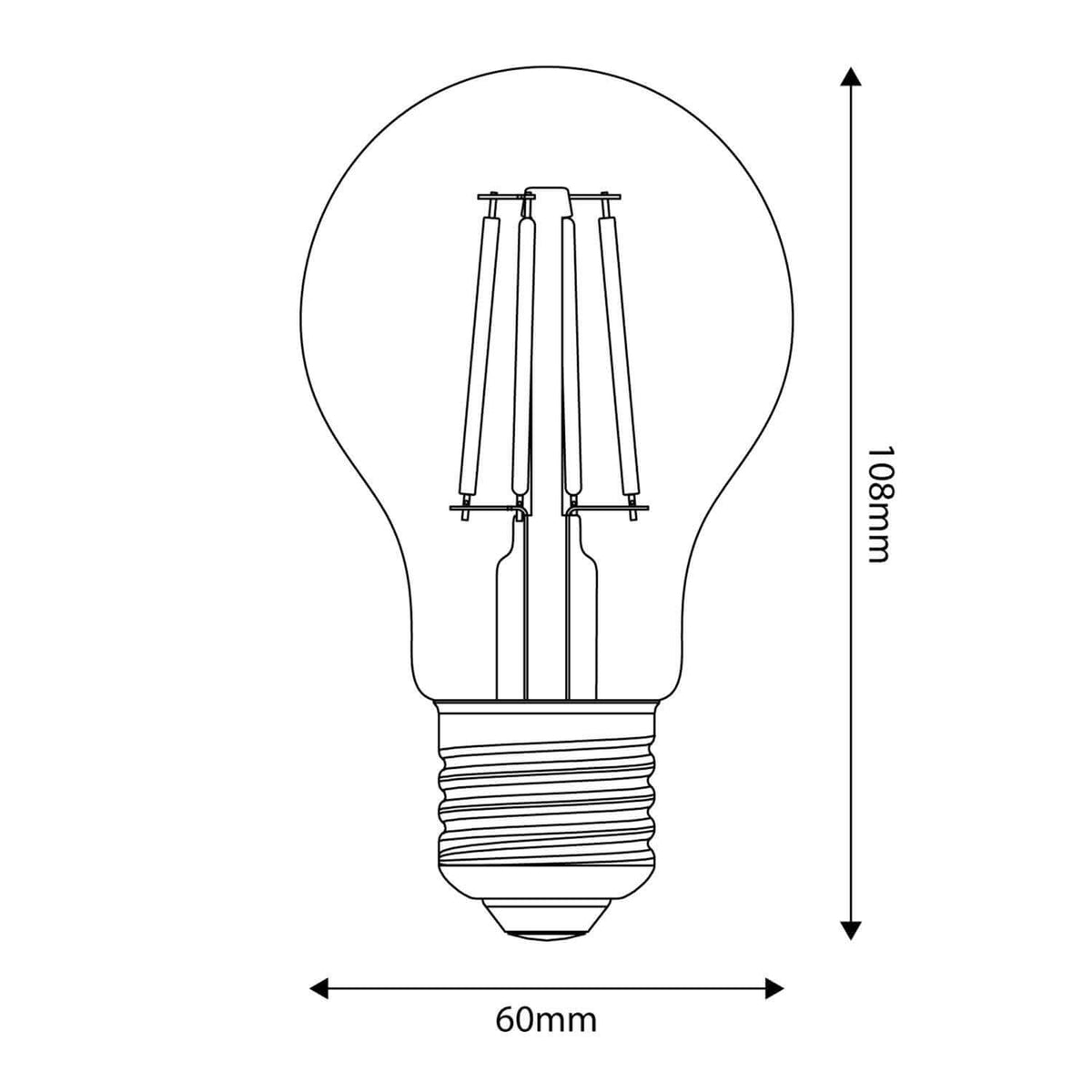 LED-Lampe Milky Goccia A60 11W 1521Lm E27 2700K Dimmbarkeit – Ansicht 3