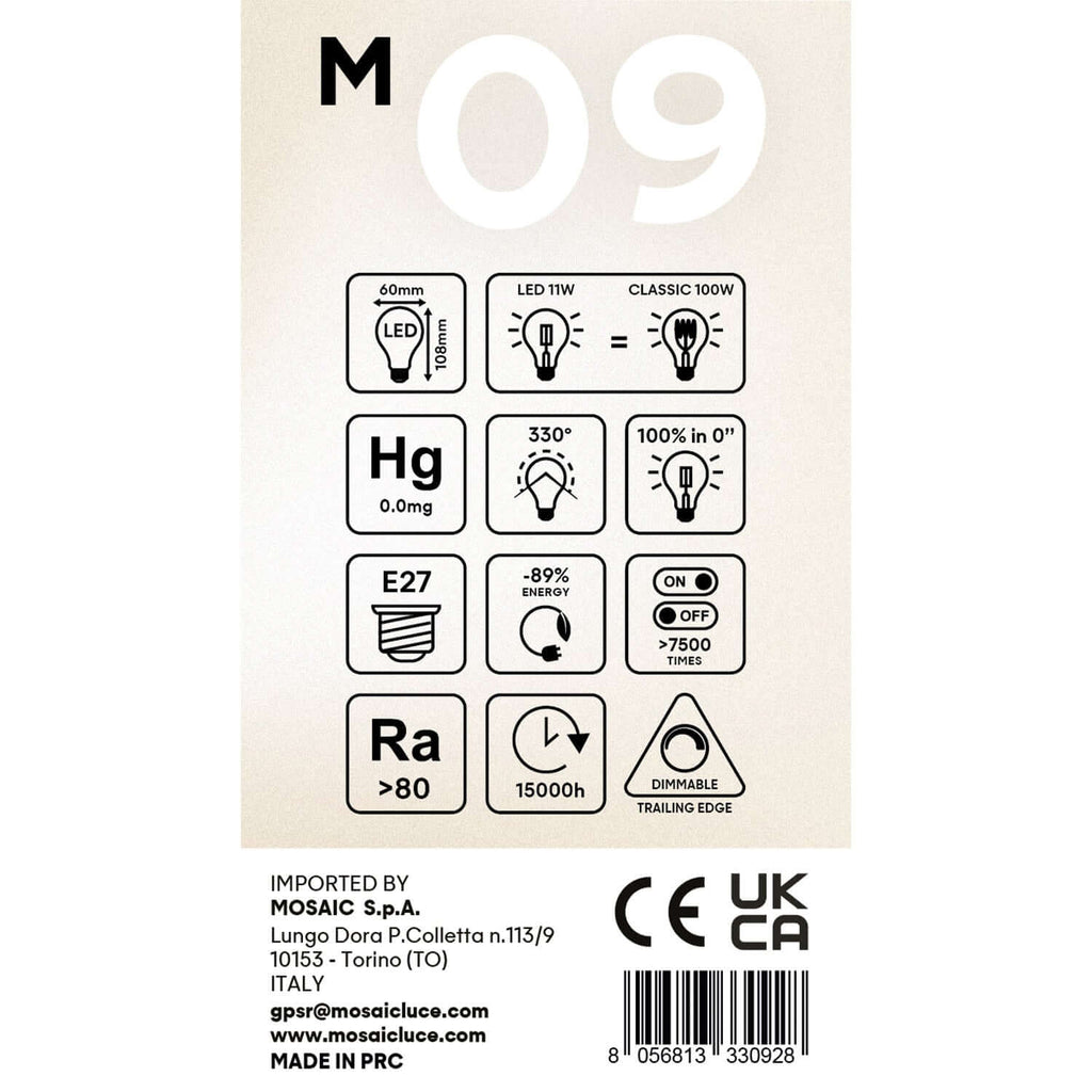 LED-Lampe Milky Goccia A60 11W 1521Lm E27 2700K Dimmbarkeit – Ansicht 5