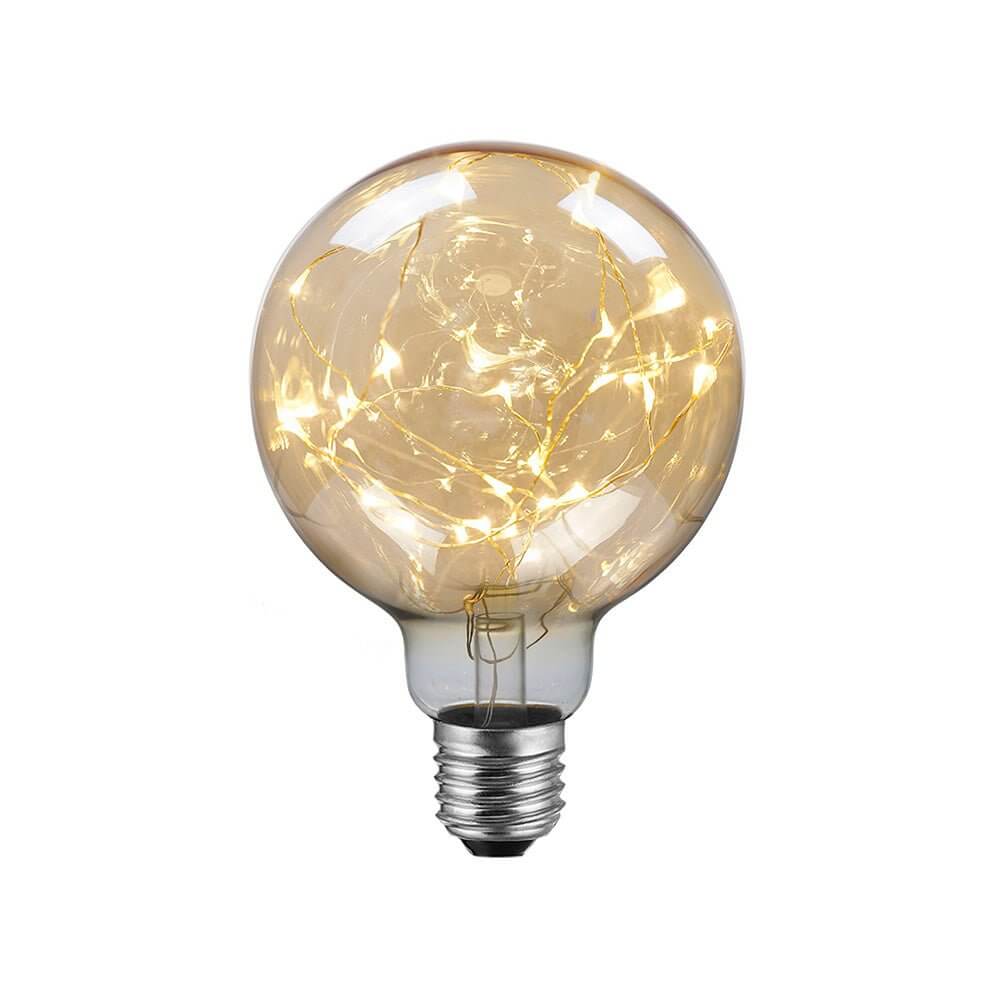 LED-Glühbirne Milleluci Gold Globe G95 2W 40Lm E27 2000K – Ansicht 2