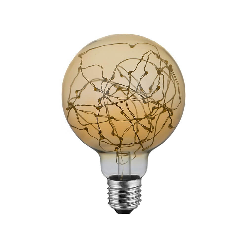 LED-Glühbirne Milleluci Gold Globe G95 2W 40Lm E27 2000K