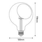 LED-Glühbirne Sofia G125 4,8W 806Lm E27 2700K dimmbar – Schwarz – Ansicht 3