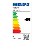 Glühbirne LED Sofia G125 4,8W 806Lm E27 2700K dimmbar - Rot – Ansicht 2