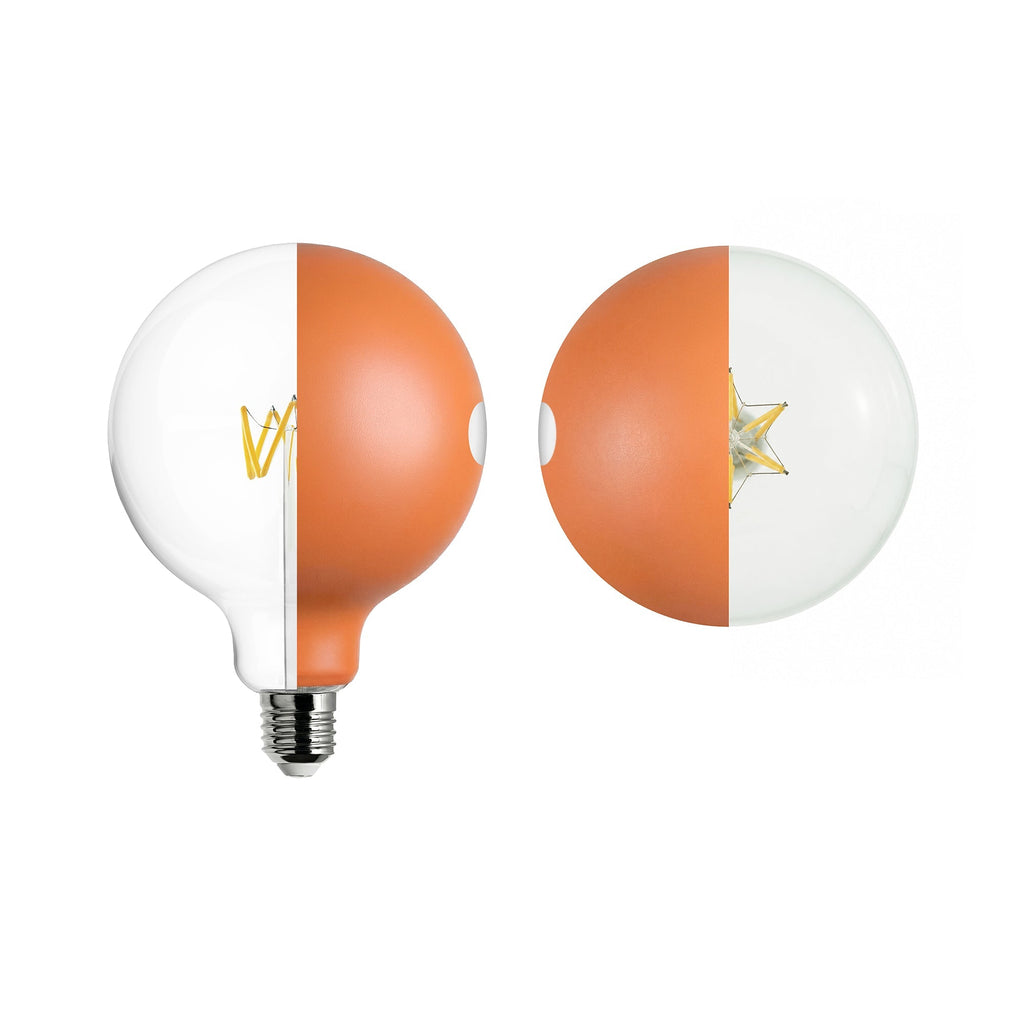 LED-Glühbirne Talia G125 4,8 W 806 lm E27 2700 K dimmbar – Orange – Ansicht 2