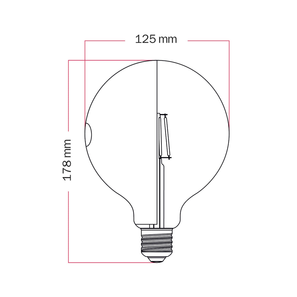Glühbirne LED Talia G125 4,8 W 806 lm E27 2700 K Dimmbar - Weiß – Ansicht 5
