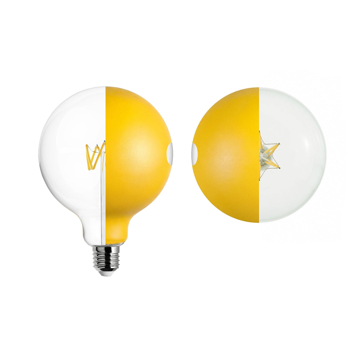 LED-Glühbirne Talia G125 4,8 W 806 lm E27 2700 K dimmbar – Gelb – Ansicht 2