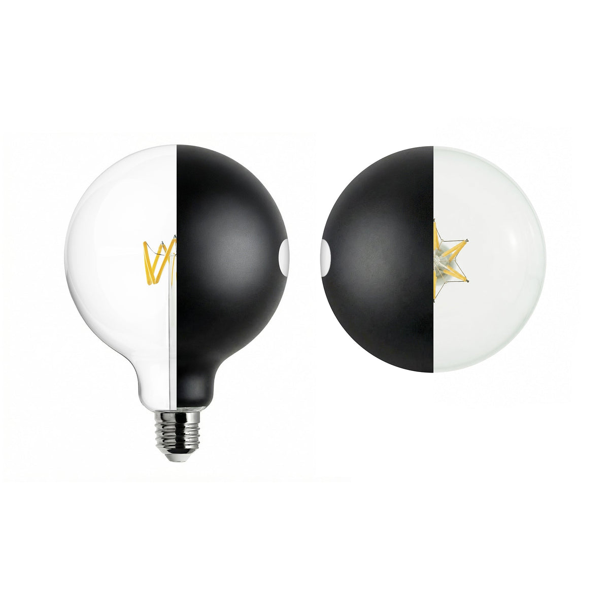 LED-Glühbirne Talia G125 4,8 W 806 lm E27 2700 K dimmbar – Schwarz – Ansicht 2
