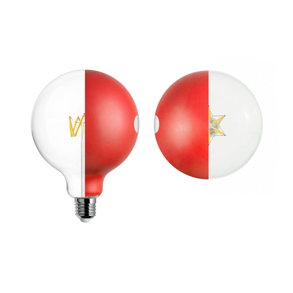 Glühbirne LED Talia G125 4,8 W 806 lm E27 2700 K Dimmbar - Rot – Ansicht 2