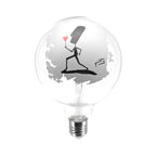 Glühbirne LED Tattoo Flower G125 4,5W 470Lm E27 2700K dimmbar