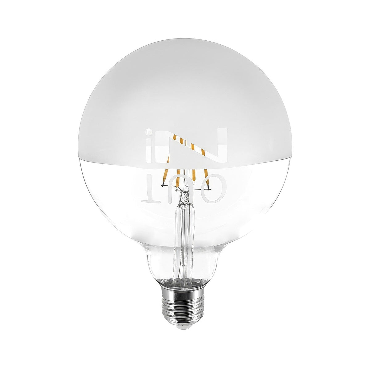 Glühbirne LED Tattoo „In&Out“ G125 4,5W 470Lm E27 2700K dimmbar