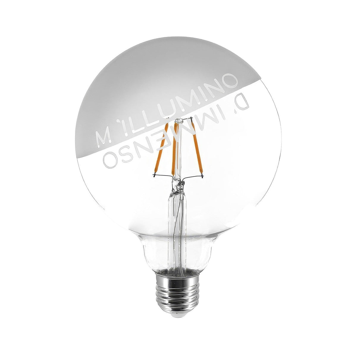 Glühbirne LED Tattoo "M'Illumino D'Immenso" G125 4,5W 470Lm E27 2700K dimmbar