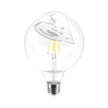 LED-Glühbirne Tattoo Pop Heart G125 4,5W 470Lm E27 2700K dimmbar – Weiß