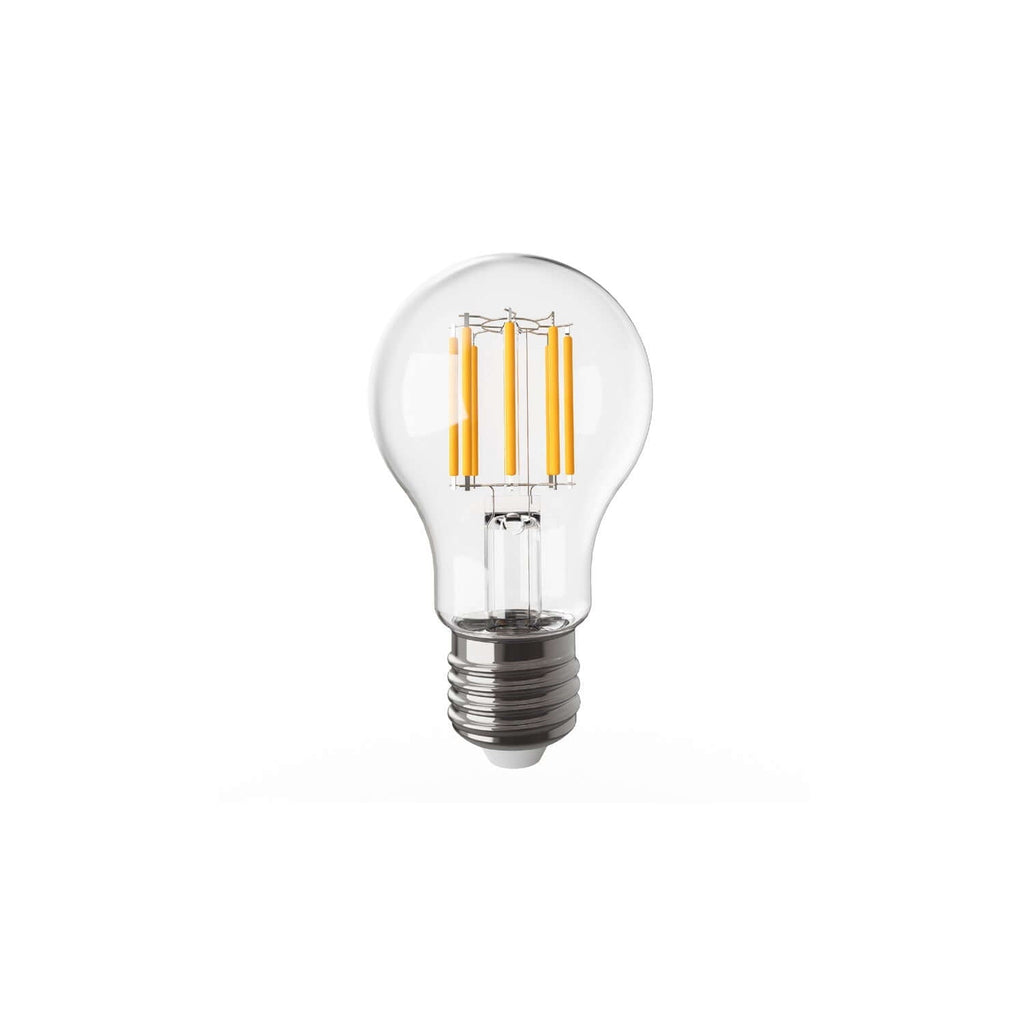 Transparente LED-Lampe Linea 5V Vertikalfaden Tropfen A60 1,7W 150Lm E27 2500K Dimmbar