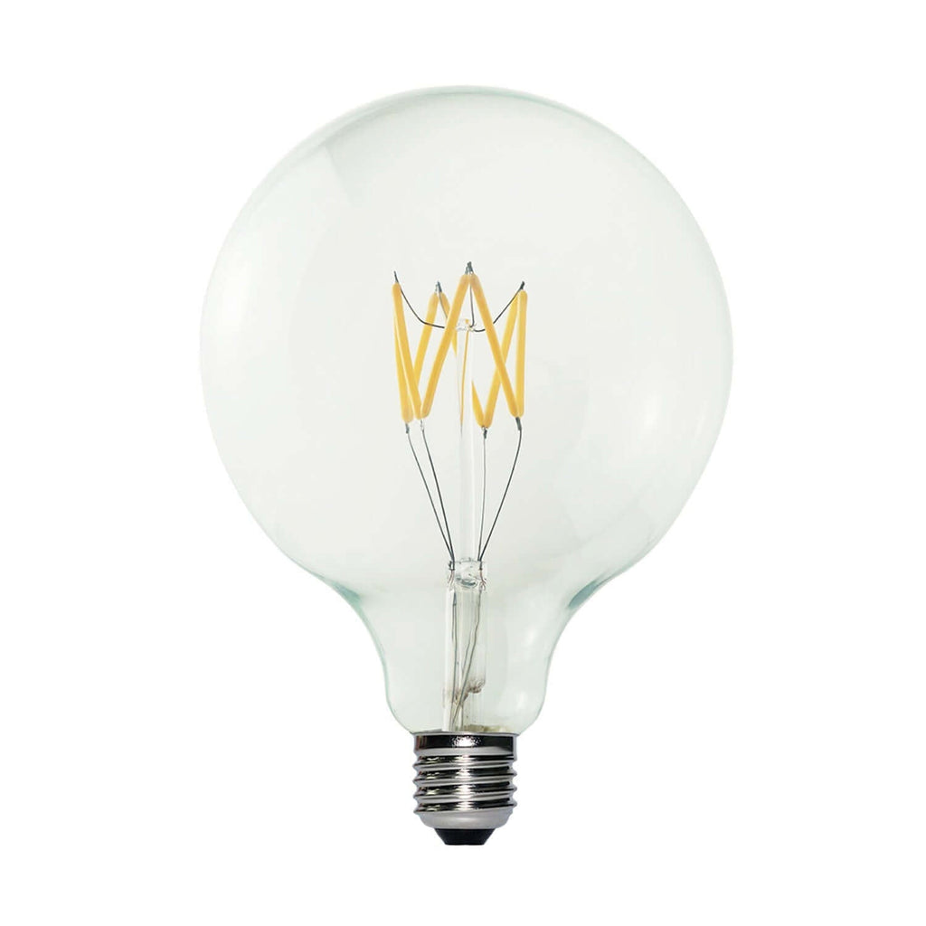 Transparente LED-Lampe Linea 5V Kurzfaden Globo G125 1,3W 110Lm E27 2500K Dimmbar