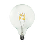 Transparente LED-Lampe Linea 5V Kurzfaden Globo G125 1,3W 110Lm E27 2500K Dimmbar