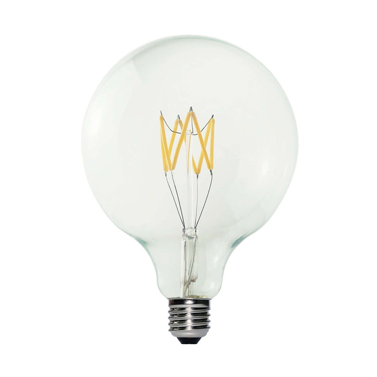 Transparente LED-Lampe Linea 5V Kurzfaden Globo G125 1,3W 110Lm E27 2500K Dimmbar