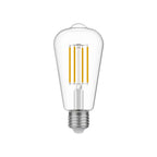 LED-Leuchte Transparent Edison ST64 7W 806Lm E27 2700K Dimmbar