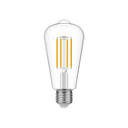 LED-Lampe Transparent Edison ST64 7W 806Lm E27 3500K Dimmbar