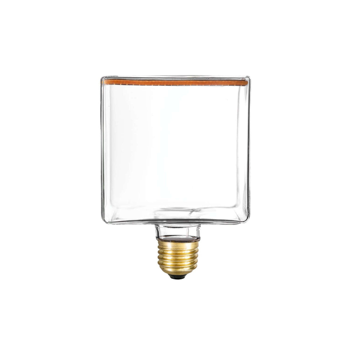 LED-Lampe Transparent Ghost Line CRI 90 Würfel 4,5W 300Lm E27 2200K Dimmbar
