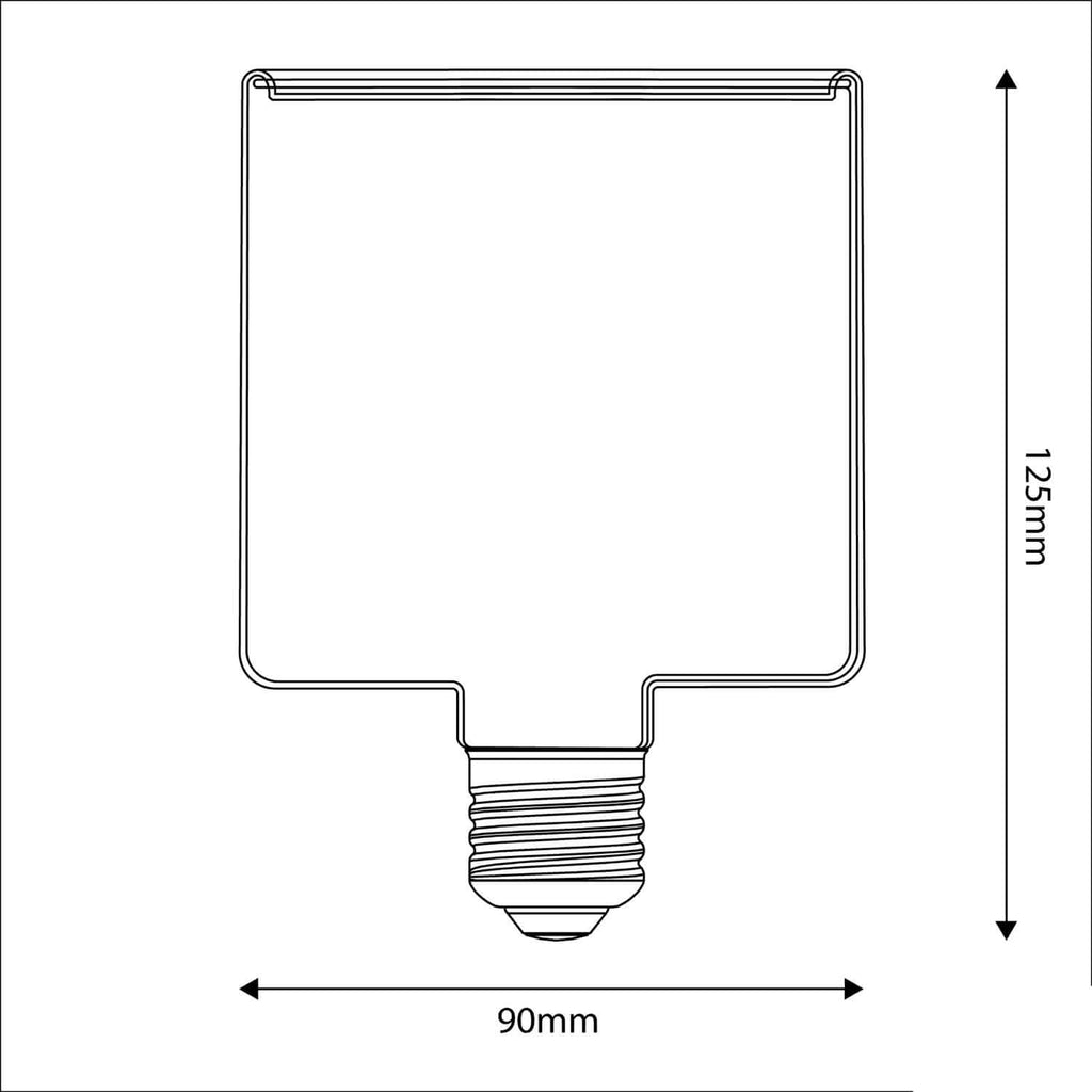 LED-Lampe Transparent Ghost Line CRI 90 Würfel 4,5W 300Lm E27 2200K Dimmbar – Ansicht 4
