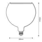 LED-Lampe Transparent Ghost Line CRI 90 G200 5W 350Lm E27 2200K dimmbar – Ansicht 4