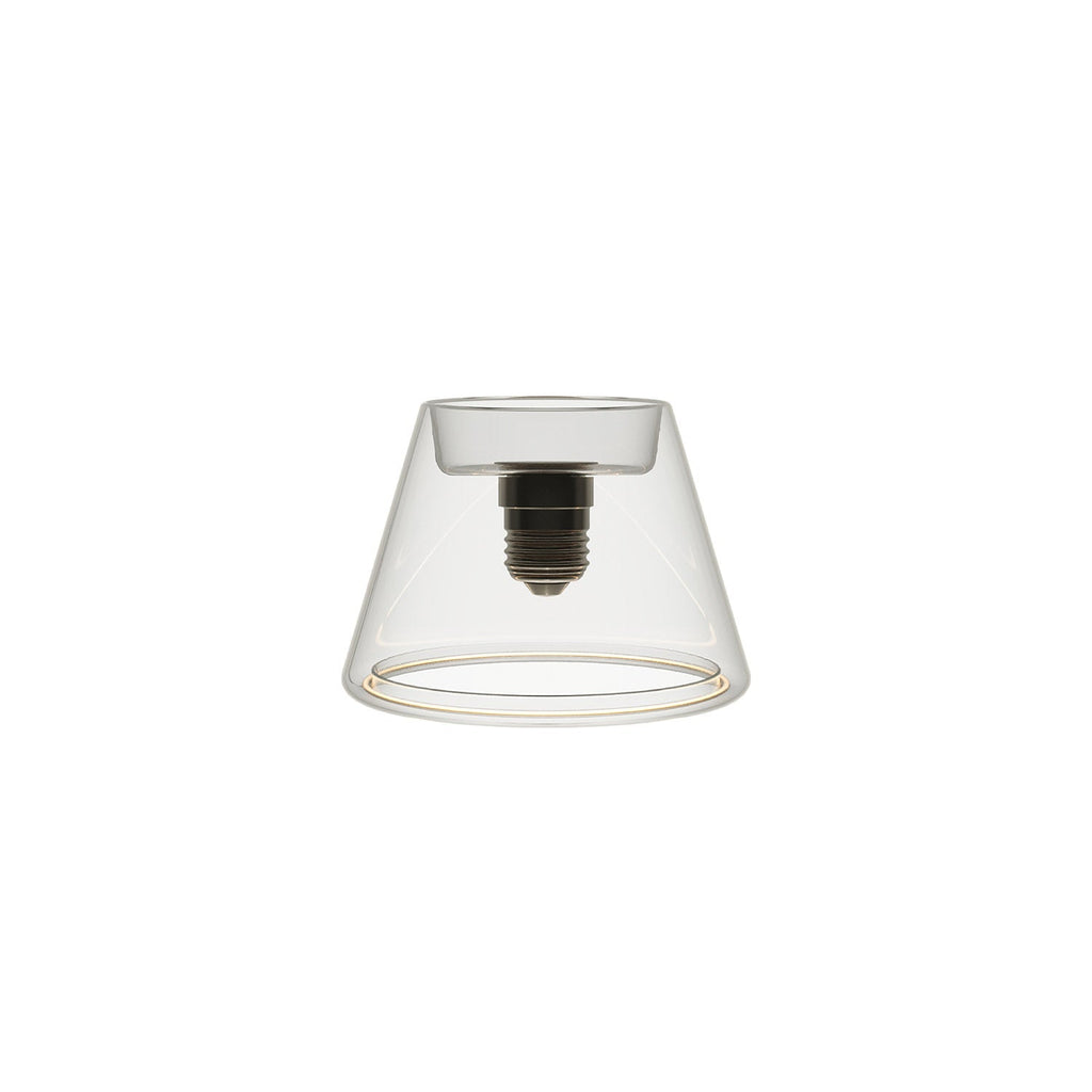 Transparente LED-Lampe Ghost Line CRI 90 Mini Cone 6W 500 lm E27 2200K dimmbar