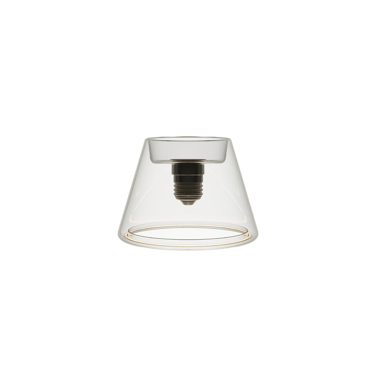 Transparente LED-Lampe Ghost Line CRI 90 Mini Cone 6W 500 lm E27 2200K dimmbar