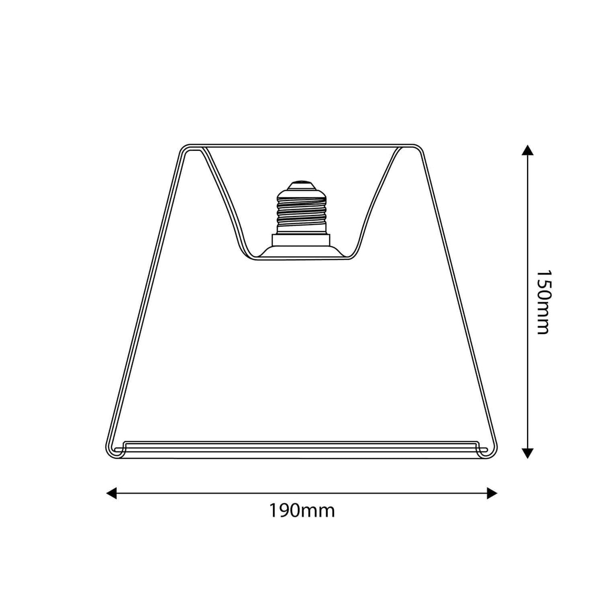 LED-Lampe Transparent Ghost Line Recessed Cone 6W 500Lm E27 2200K dimmbar – Ansicht 3