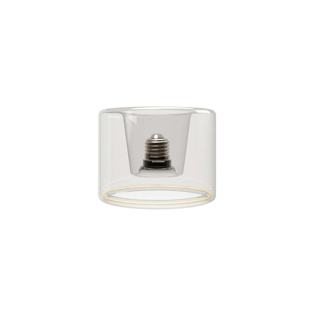 LED-Lampe Transparent Ghost Line Recessed Donut 120×90 6W 500Lm E27 2200K Dimmerbar