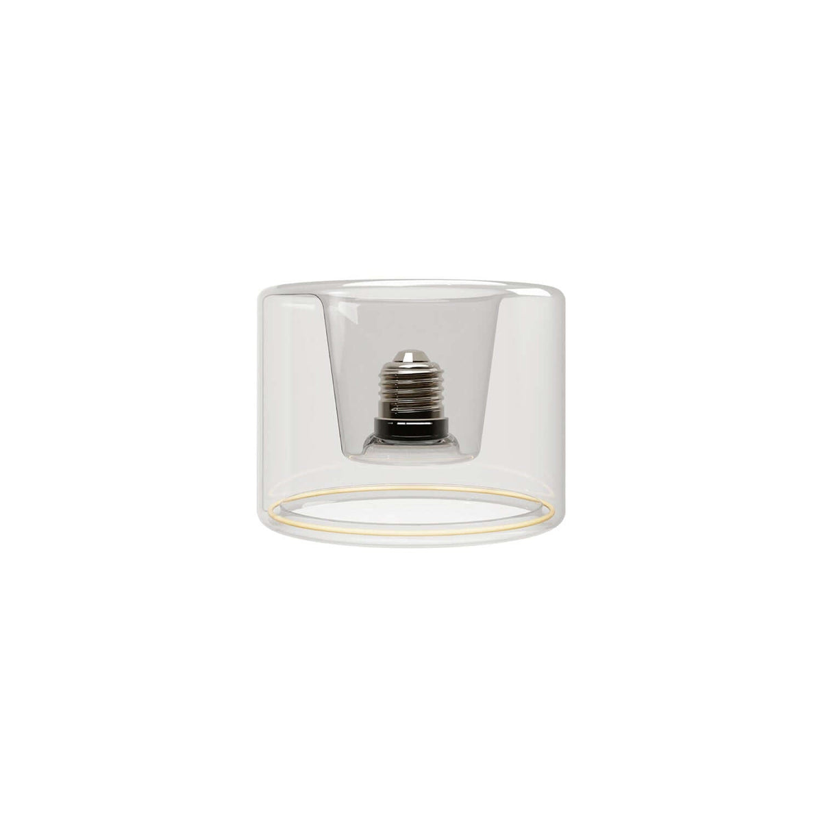LED-Lampe Transparent Ghost Line Recessed Donut 120×90 6W 500Lm E27 2200K Dimmerbar