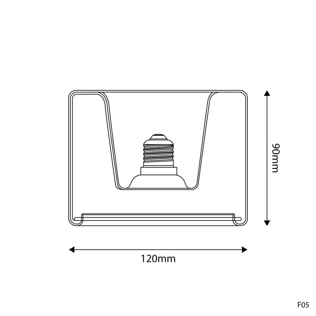 LED-Lampe Transparent Ghost Line Recessed Donut 120×90 6W 500Lm E27 2200K Dimmerbar – Ansicht 3