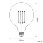LED-Glühbirne Transparent Globe G125 7W 806Lm E27 2700K dimmbar – Ansicht 3
