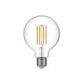 Transparente LED-Glühlampe G95 7W 806Lm E27 3500K dimmbar