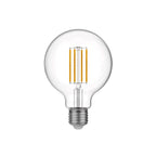 Transparente LED-Glühlampe G95 7W 806Lm E27 3500K dimmbar