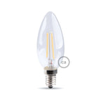 LED-Glühbirne Transparent Olive 4,5W 470Lm E14 2700K