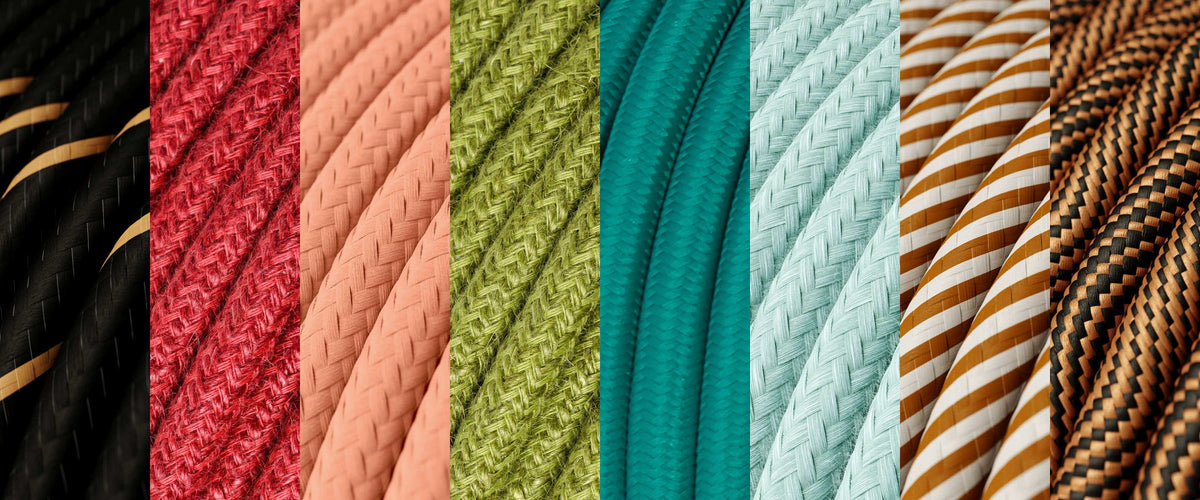 Textilkabel in vielen Farben