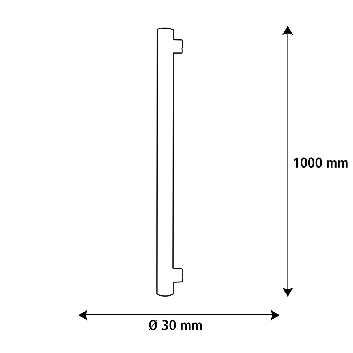 SEGULA LED Linienlampe 1000 mm klar – S14s, 6 W, 2.200 K, dimmbar – Bild 3