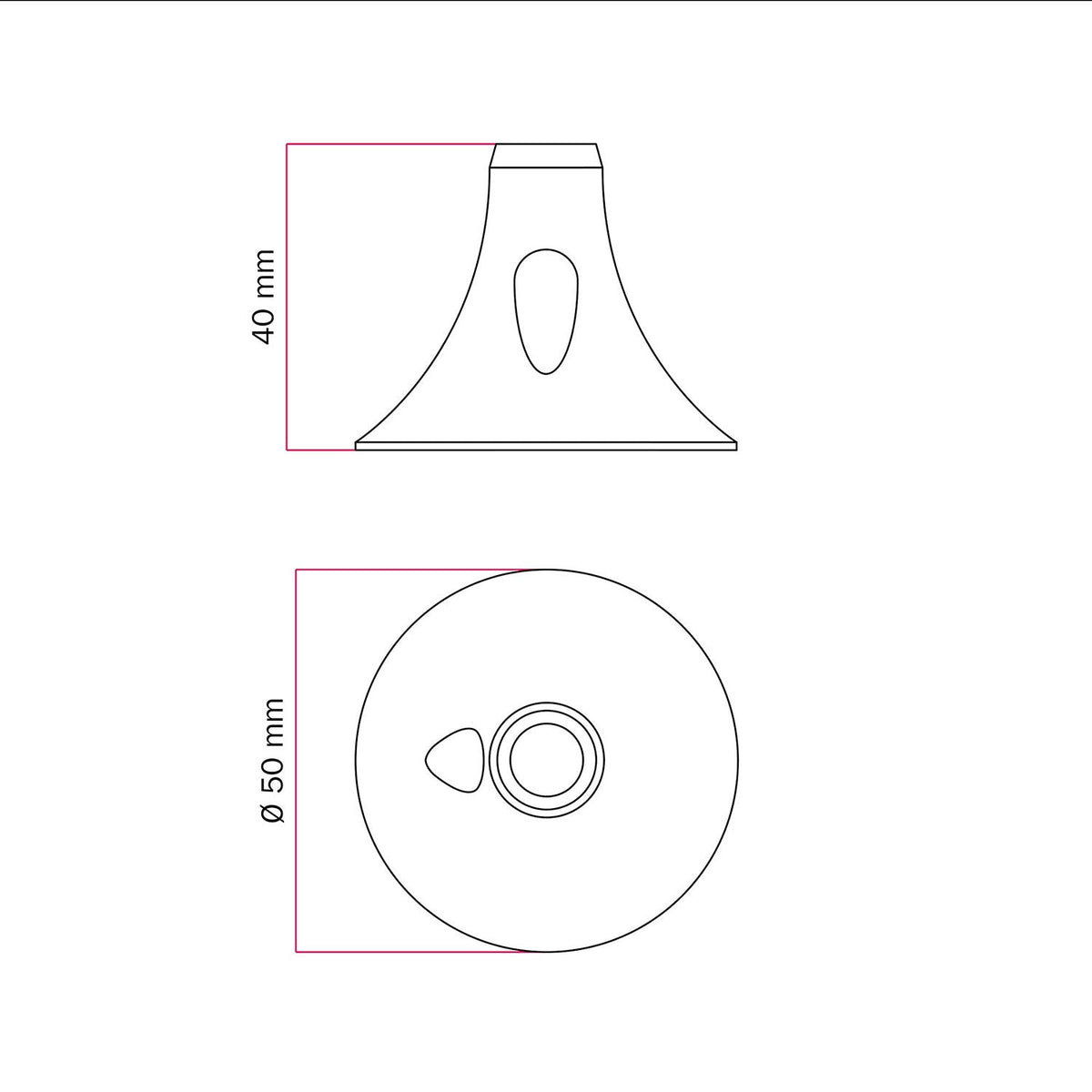 MAG-Y, magnetisches Lampenhalterset – Schwarz – Ansicht 8