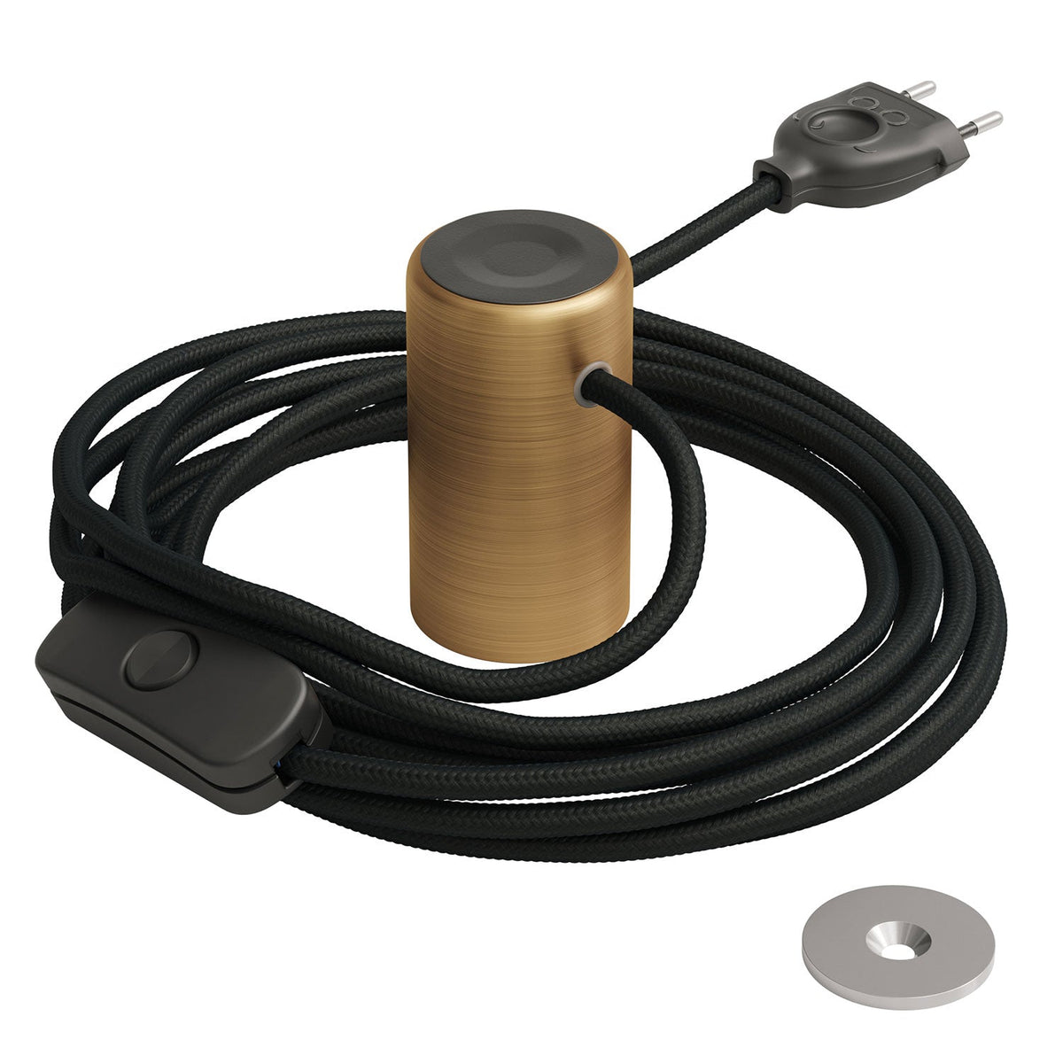 Magnetico®-Plug Elegant, gebrauchsfertige magnetische Lampenfassung – Satinbronze