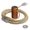 Magnetico®-Plug Elegant, gebrauchsfertige magnetische Lampenfassung – Satin-Kupfer