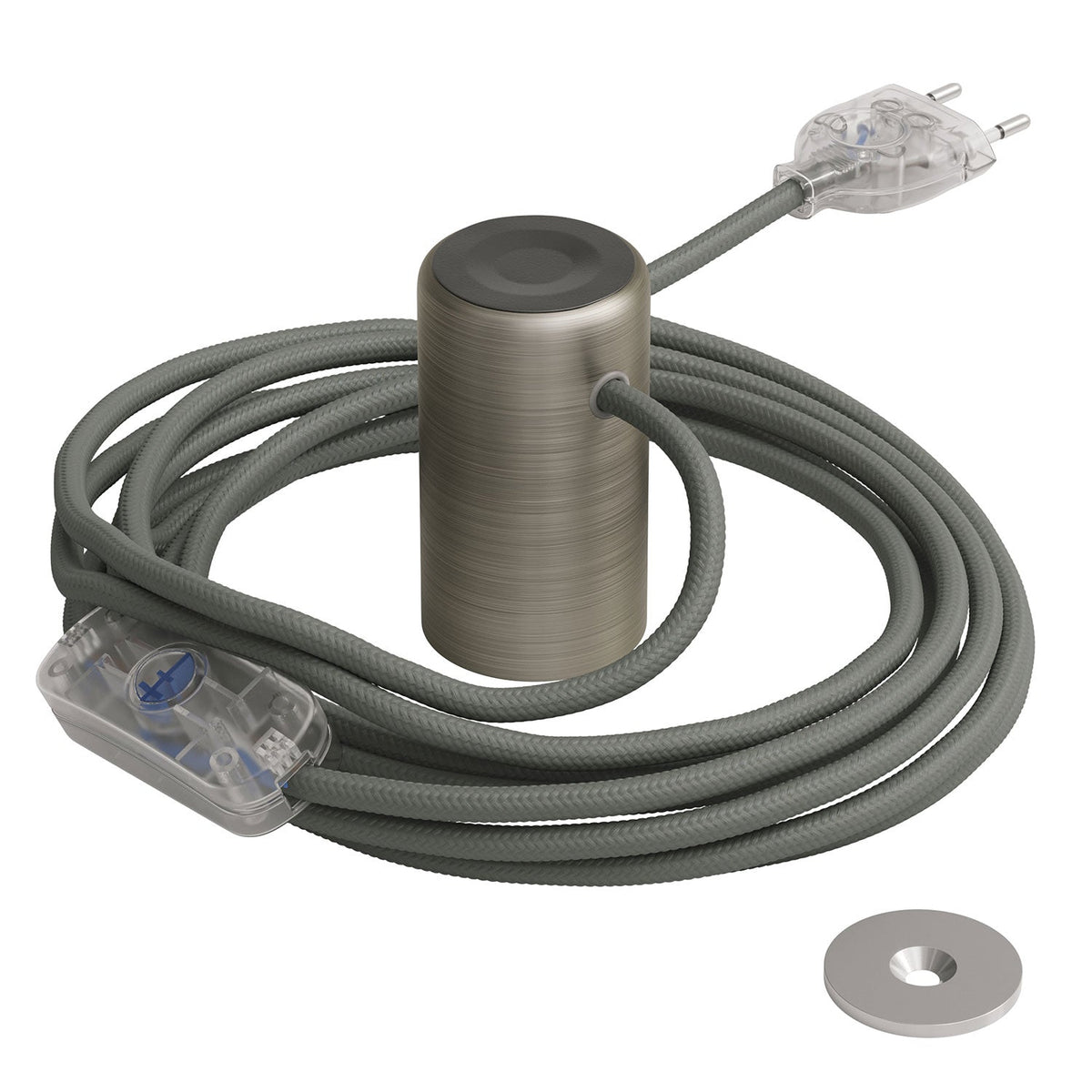 Magnetico®-Plug Elegant, gebrauchsfertige Magnet-Lampenfassung - Mattes Titan