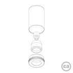 Mini Spots Spotlight LED GU1d0 - Schwarz – Ansicht 5