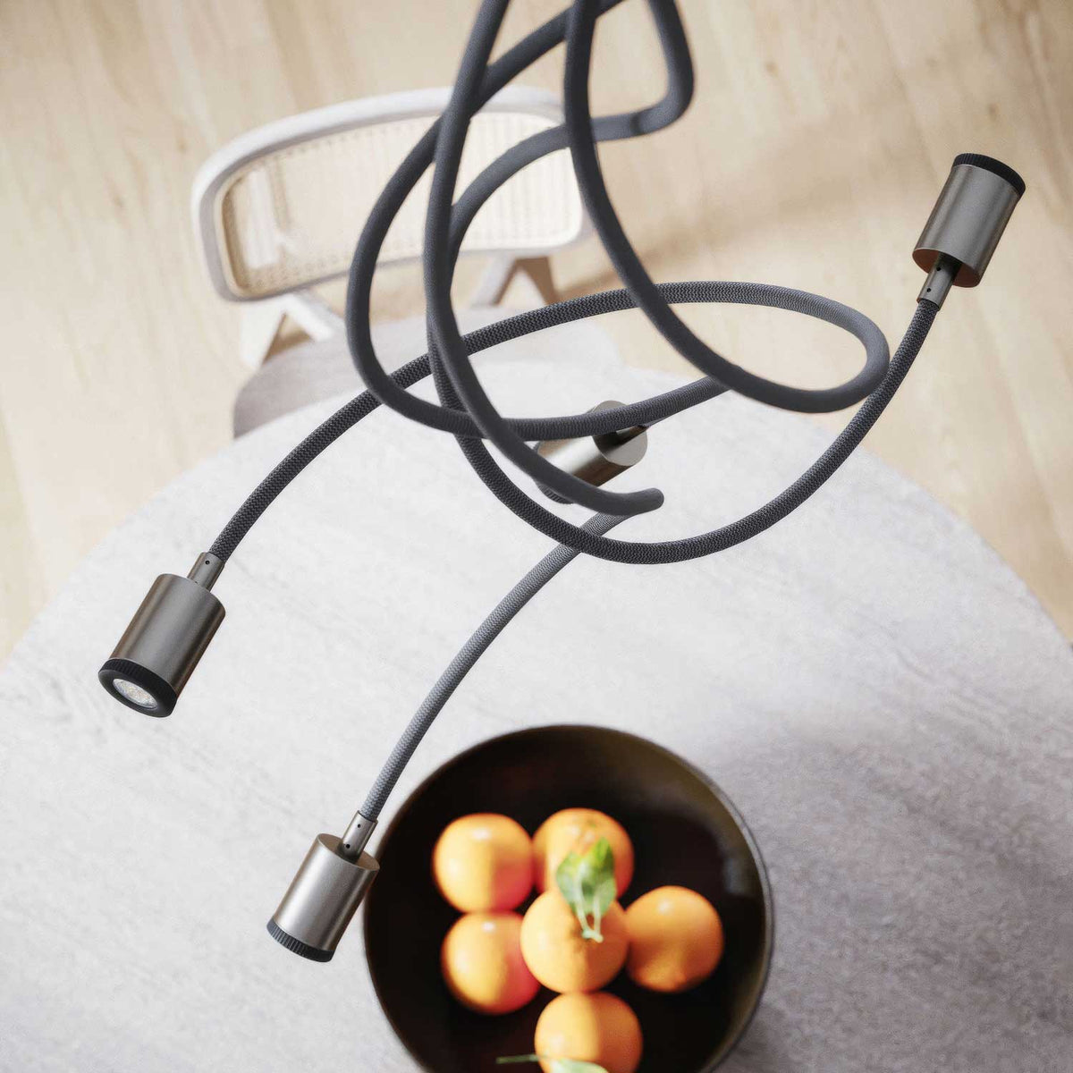 Mini-Spotscheinwerfer Spotlight LED GU1d0 - Satin-Titan – Ansicht 4