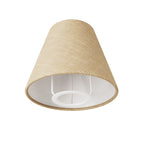 Mini-Schirm Impero mit E27-Fassung für Tisch- oder Wandleuchte – Jute
