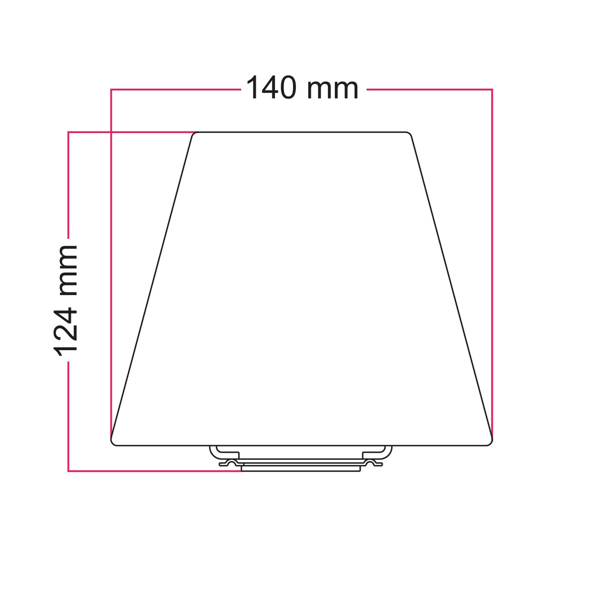 Mini Lampenschirm Impero mit E27-Fassung für Tischlampe oder Wandleuchte – Grau-Leinen – Ansicht 4