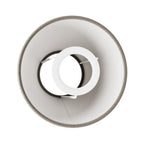 Mini Lampenschirm Impero mit E27-Fassung für Tischlampe oder Wandleuchte – Grau-Leinen – Ansicht 2