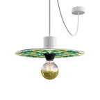 Mini-Teller Ellepì 'Maioliche' Gelb und Grün für Lampen, Durchmesser 24 cm - Made in Italy – Ansicht 4