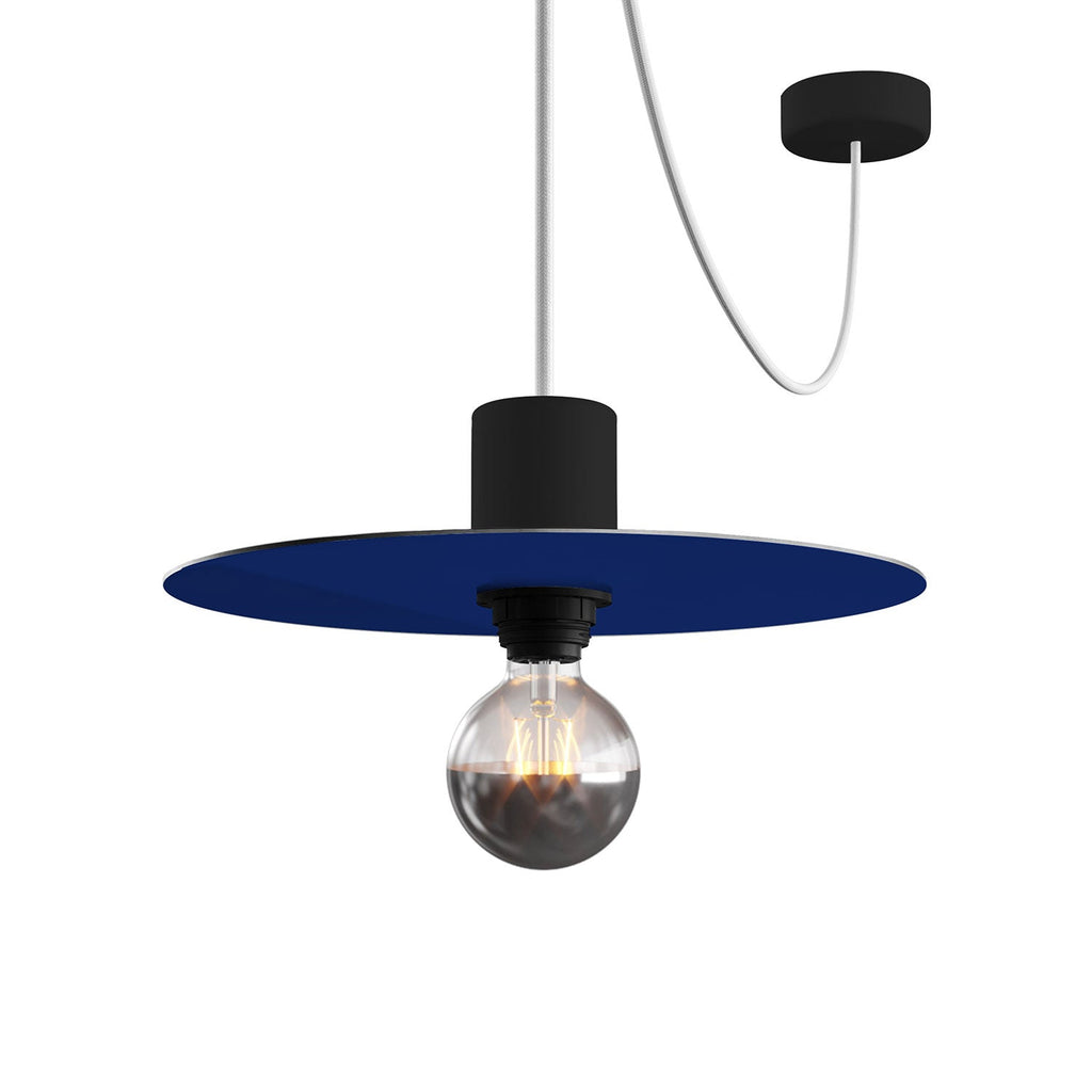 Mini-Teller Ellepì 'Solid Color' Blau für Lampen, Ø 24 cm – Made in Italy – Ansicht 4