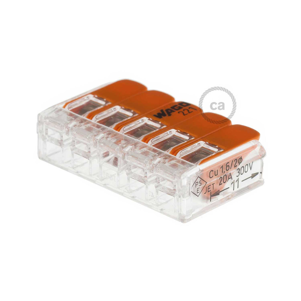 Universalklemme 5 Eingänge Transparent – Ansicht 2
