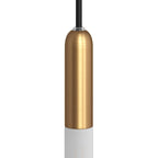 P-Light, E14 Lampenfassungs-Set aus Metall mit verdeckter Zugentlastung – Satiniert Bronze
