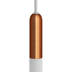 P-Light, E14-Lampenfassungsset aus Metall mit versteckter Zugentlastung - Satin-Kupfer